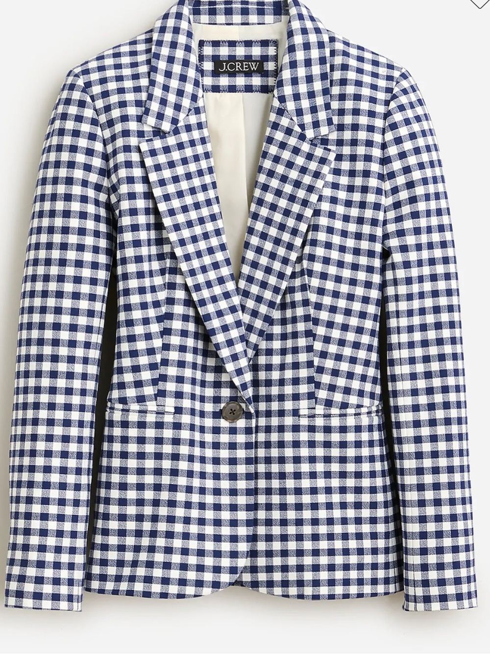 J. Crew Parke Gingham Blazer - Picture 10 of 12